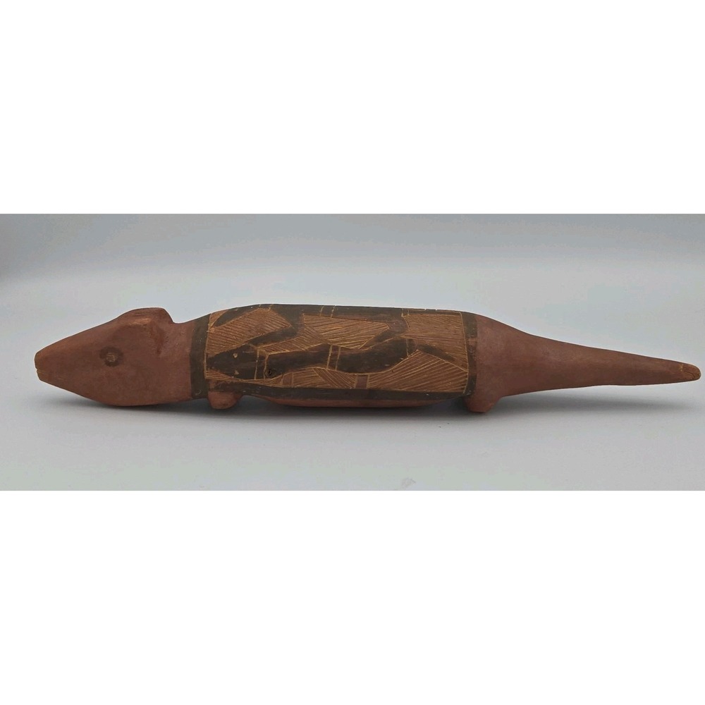 Australia Aboriginal Possum Totem Carved Painted Wood Animal Arnhem Land 13.25" - Picture 2 of 16